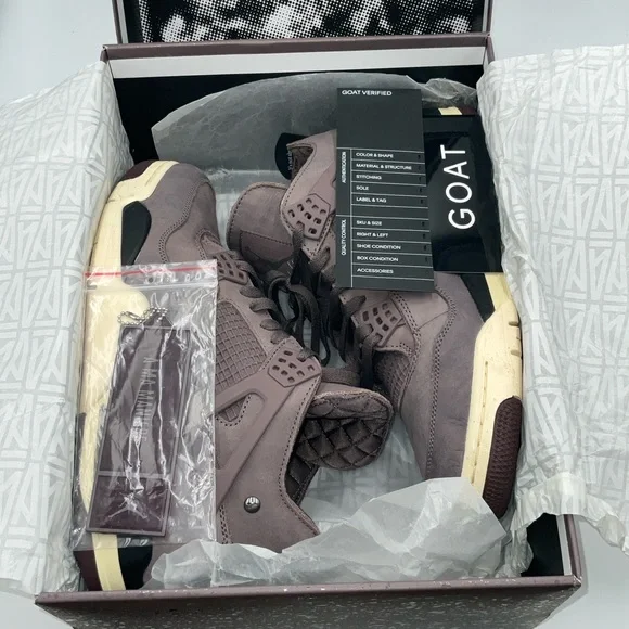 AIR JORDAN 4 RETRO A MA MAINERE VIOLET ORE NIB - DV6773 220 - Picture 11 of 12